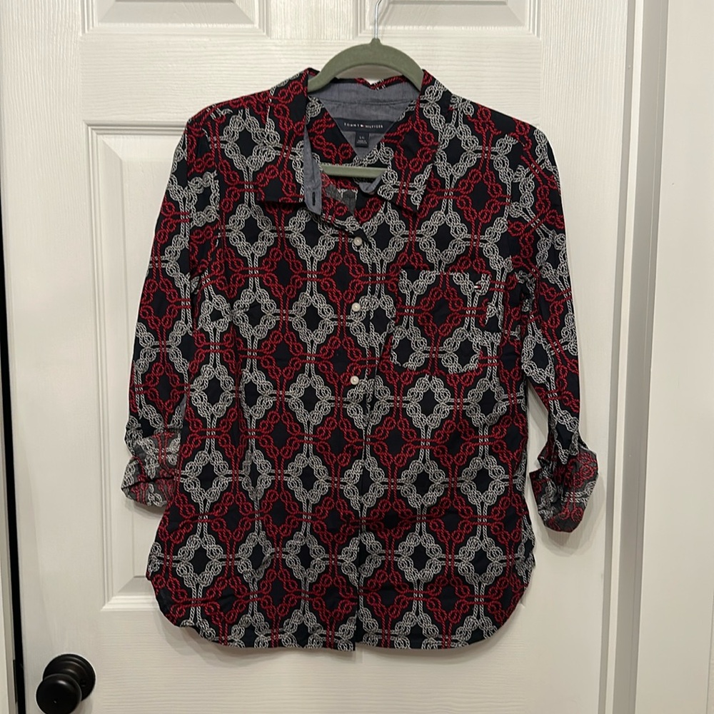 Tommy Hilfiger button down. Large
